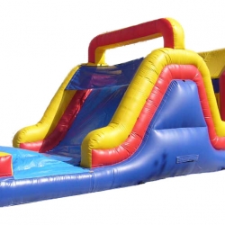 brinquedos escorregador com pula pula