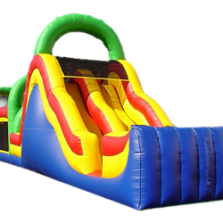 brinquedos inflaveis escorregador duplo