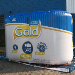 Inflaveis promocionais papel carinho gold